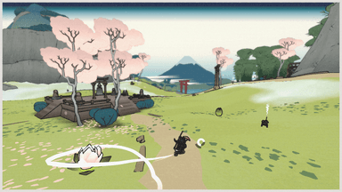 Cloud Walking - reaching elevated areas by walking on clouds in OKU